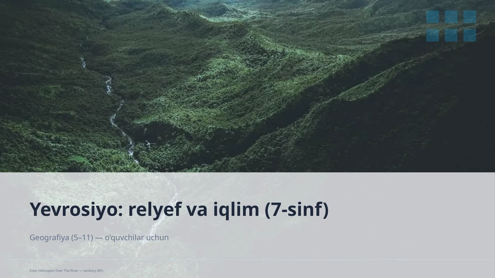 Yevrosiyo: relyef va iqlim (7-sinf)