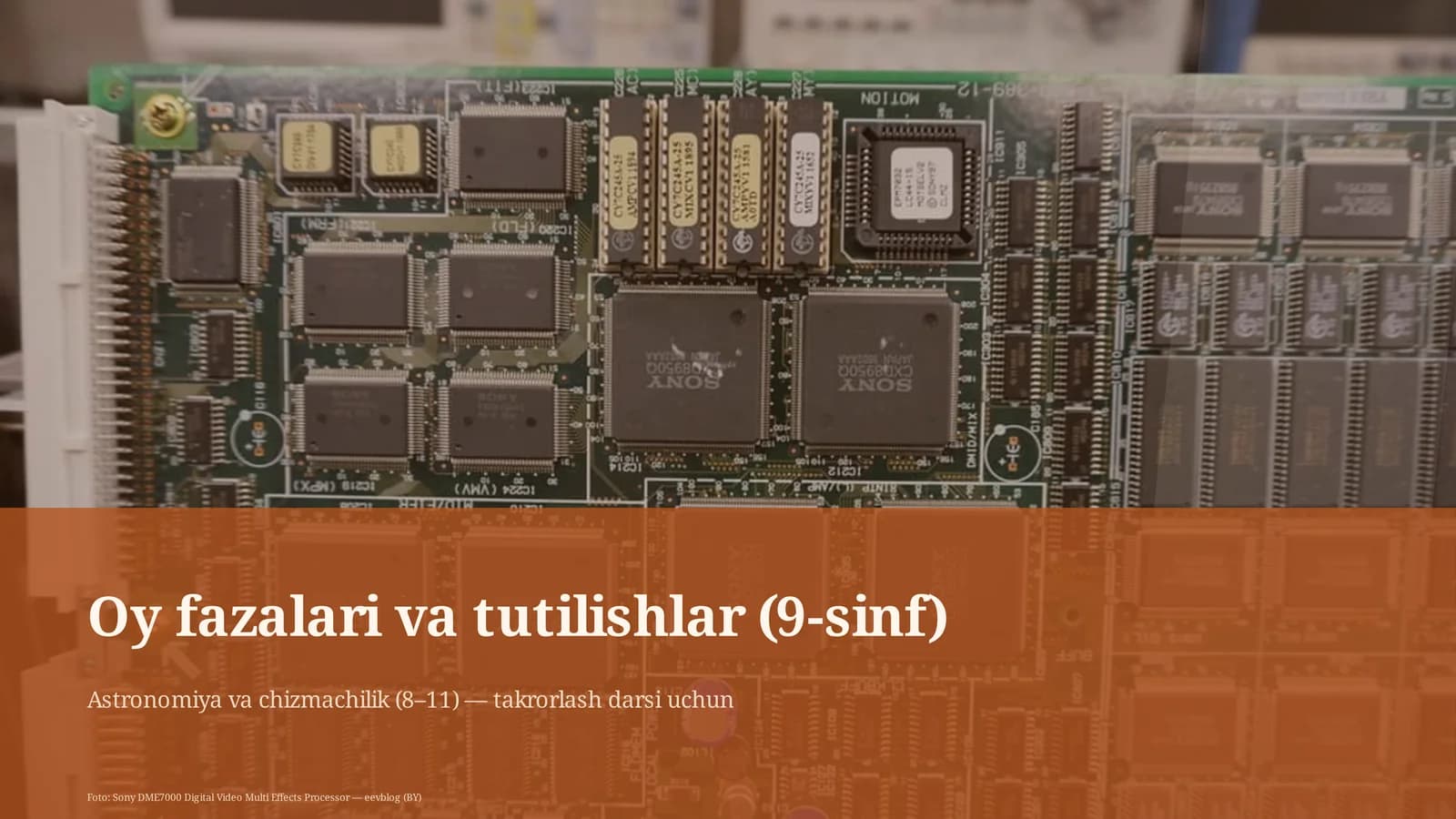 Oy fazalari va tutilishlar (9-sinf)