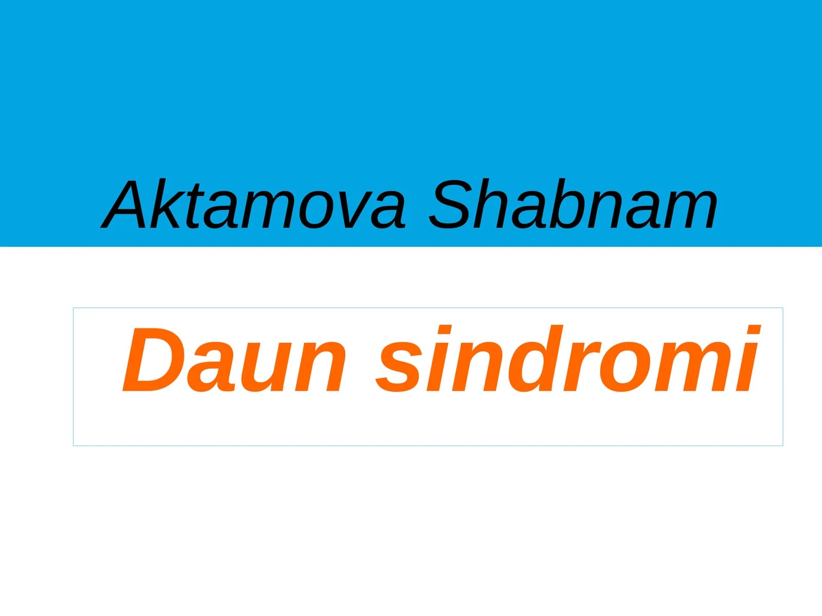 Daunsindromi