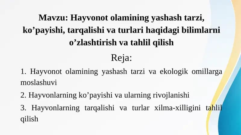 Hayvonot olami