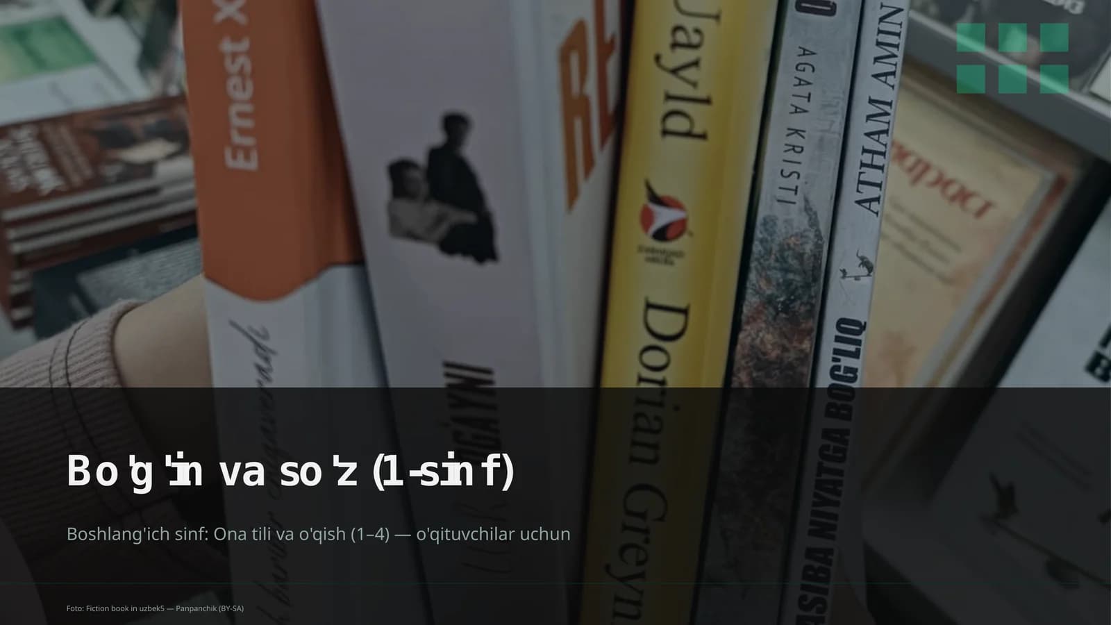 Bo'g'in va so'z (1-sinf)