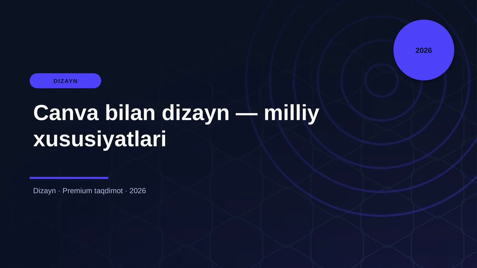 Canva bilan dizayn — milliy xususiyatlari