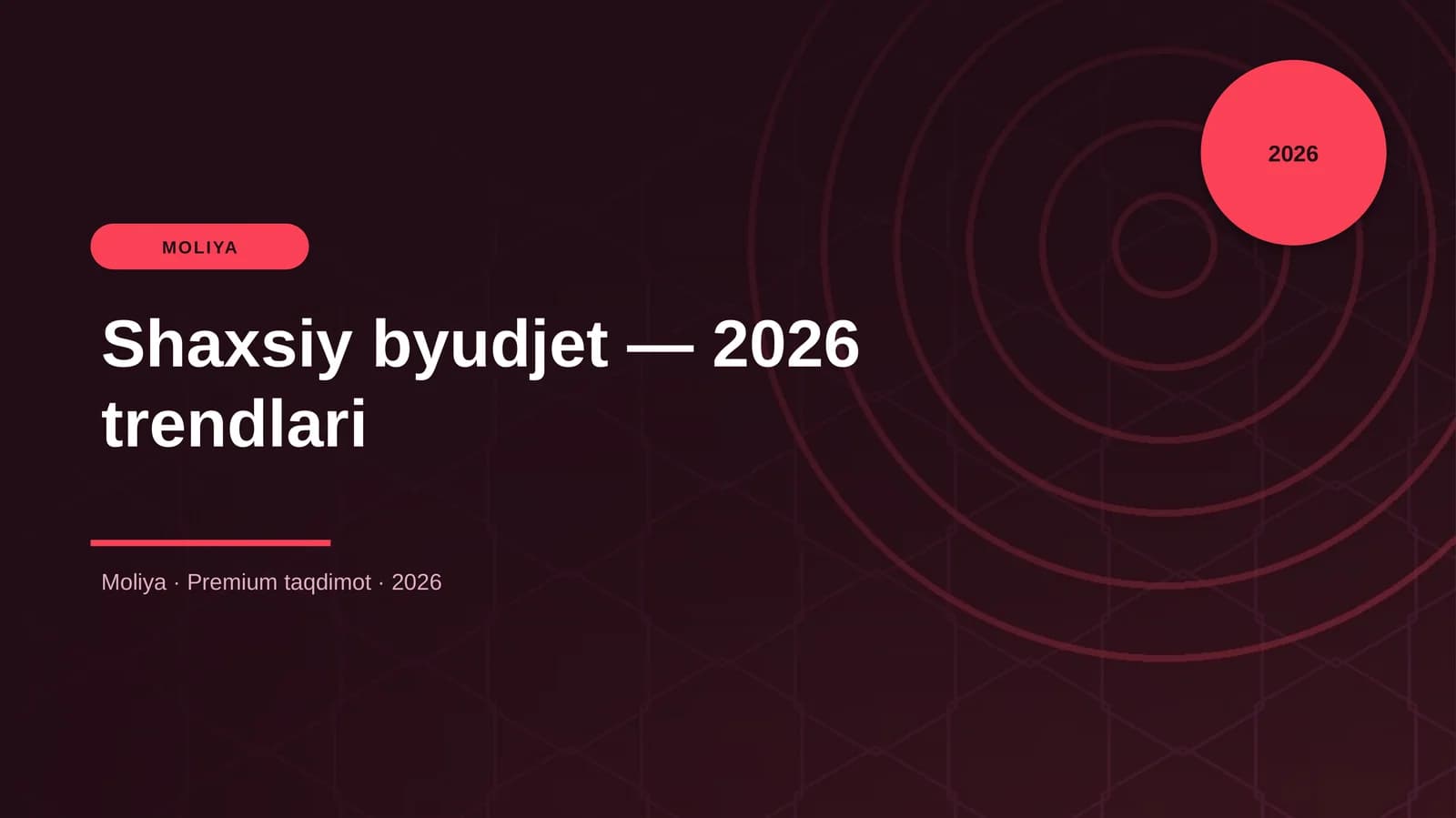 Shaxsiy byudjet — 2026 trendlari