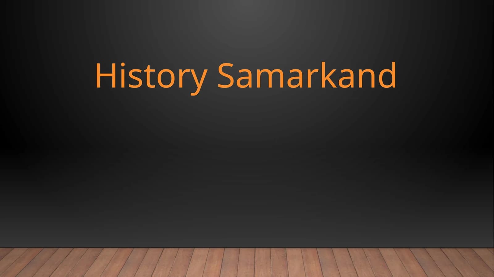 History Samarkand