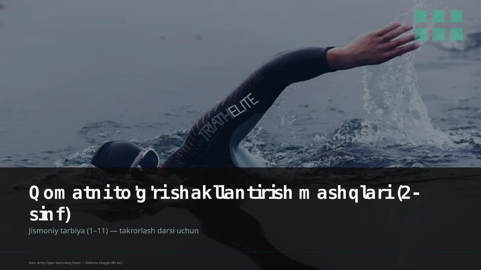 Qomatni to'g'ri shakllantirish mashqlari (2-sinf)