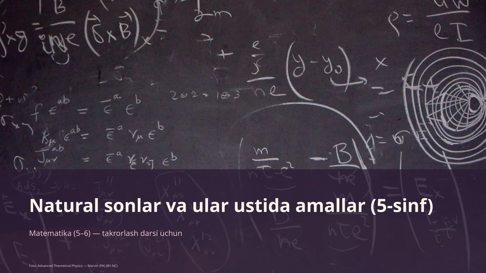 Natural sonlar va ular ustida amallar (5-sinf)
