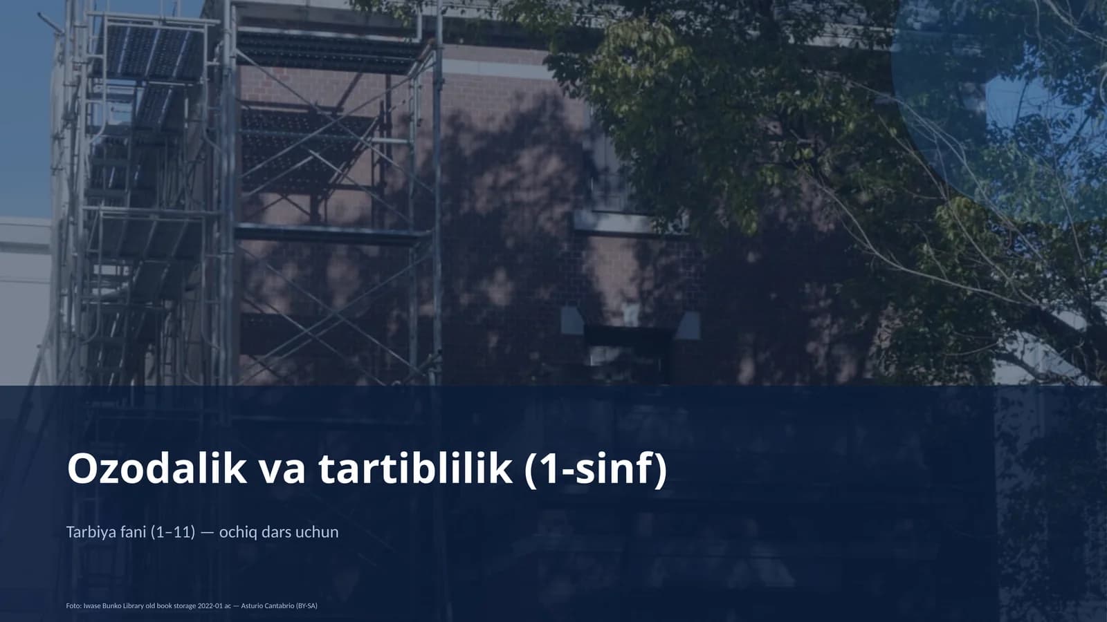 Ozodalik va tartiblilik (1-sinf)