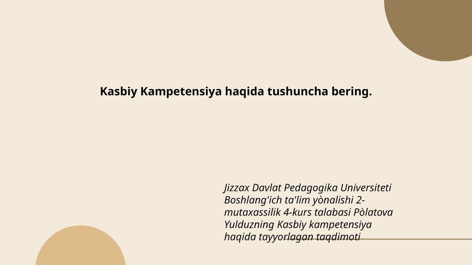 Kasbiy Kampetensiya