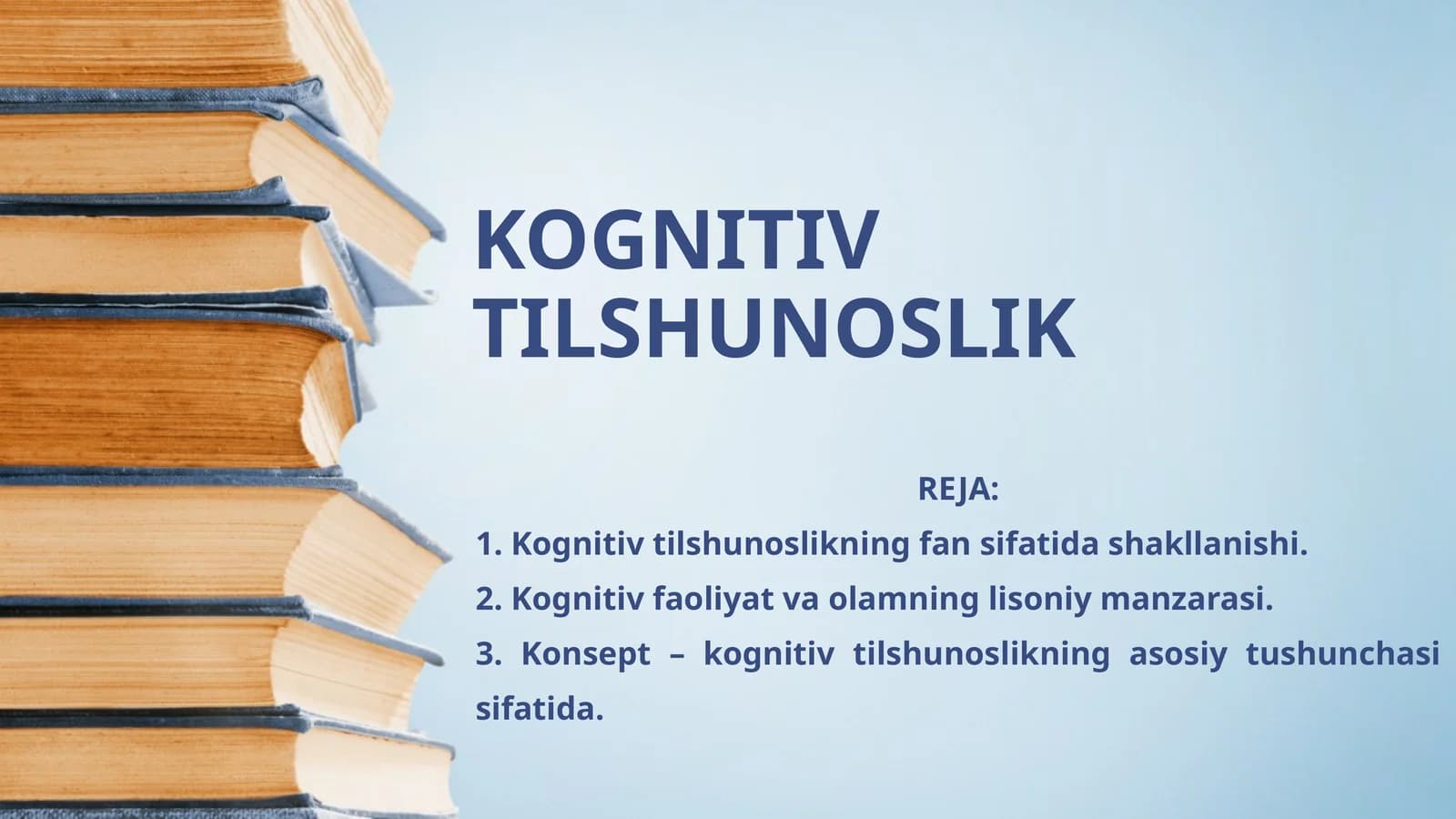 KOGNITIV TILSHUNOSLIK