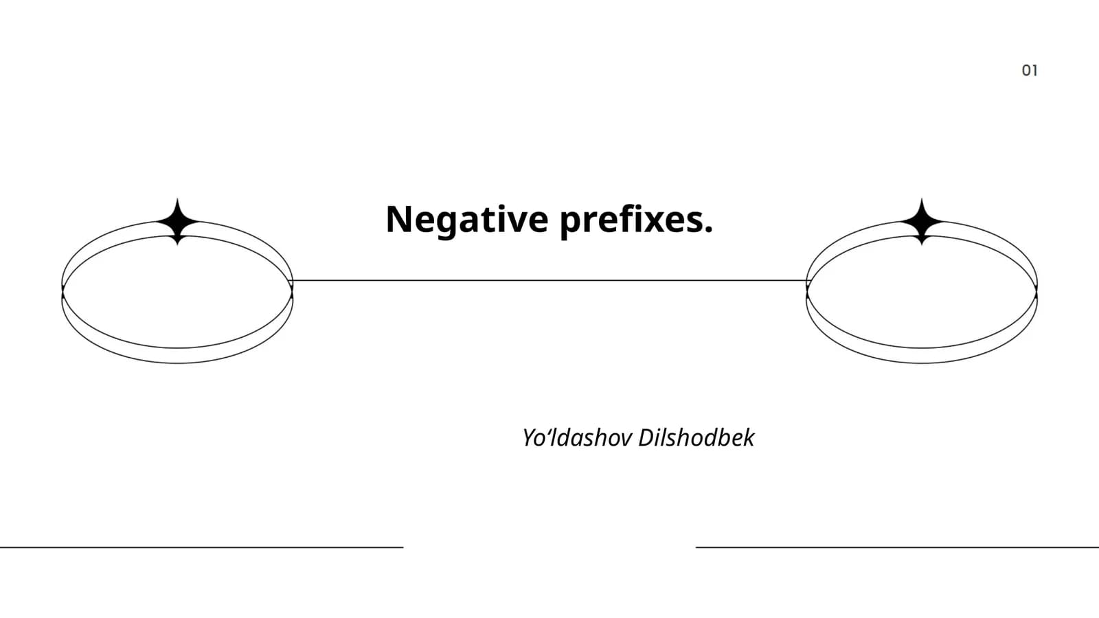 Negative prefixes
