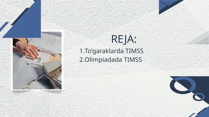 To’garaklarda TIMSS Olimpiadada TIMSS