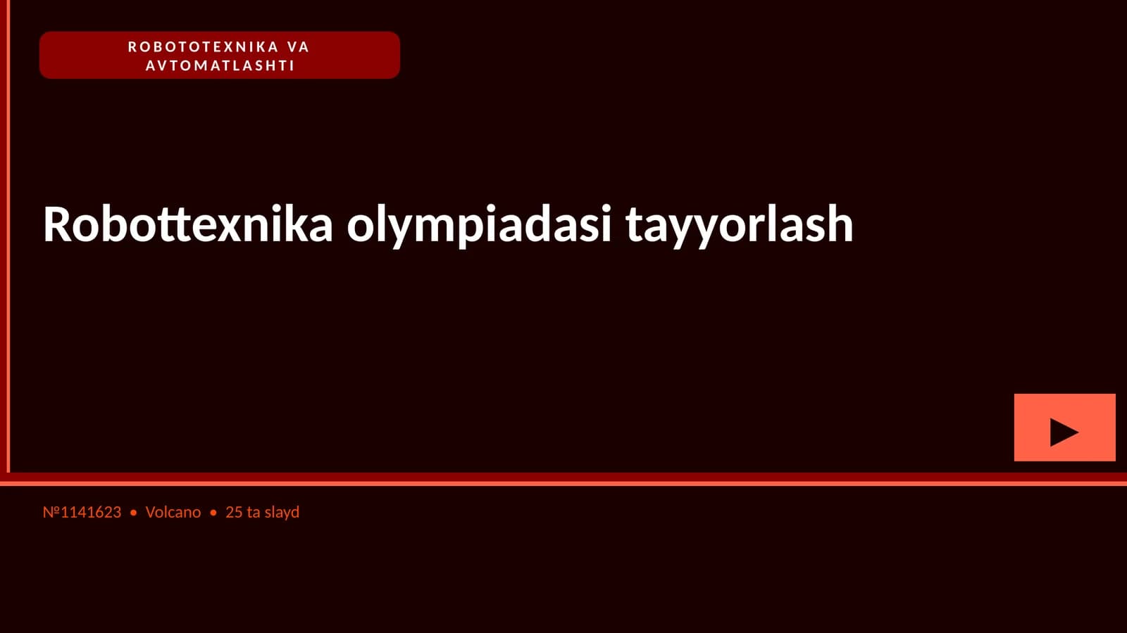 ROBOTOTEXNIKA VA AVTOMATLASHTI