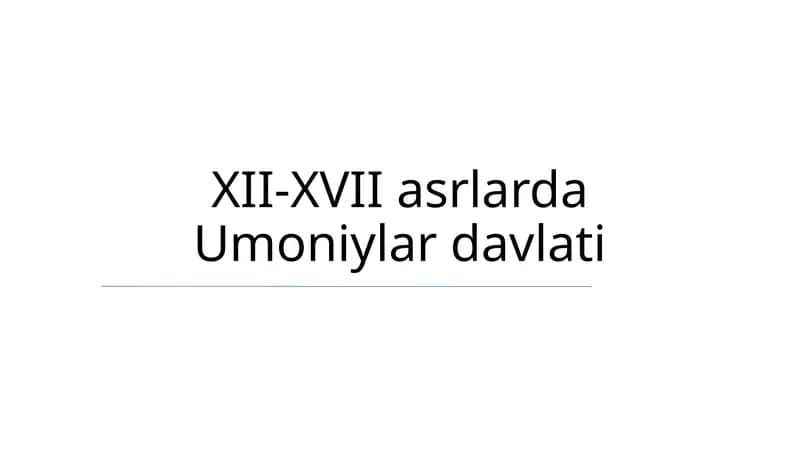 Umoniylar davlati