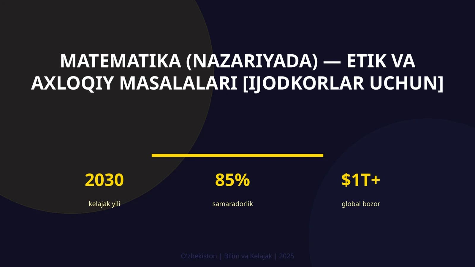 Matematika (nazariyada) — etik va axloqiy masalalari [IJODKORLAR UCHUN]