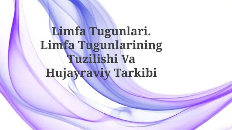 Limfa Tugunlari