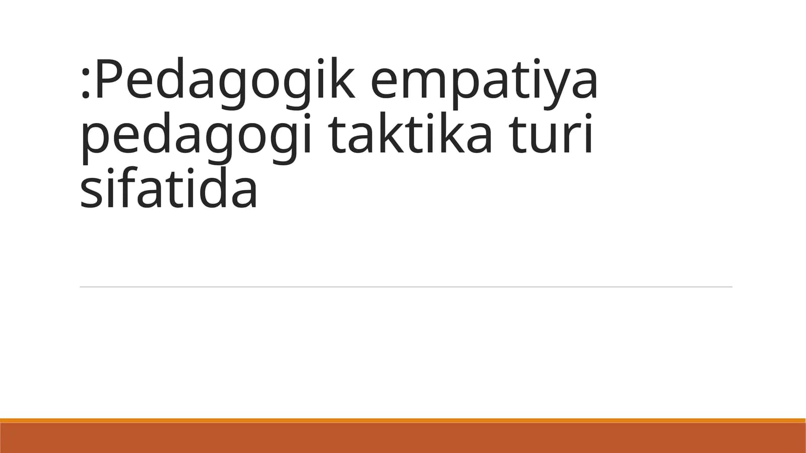 Pedagogik empatiya