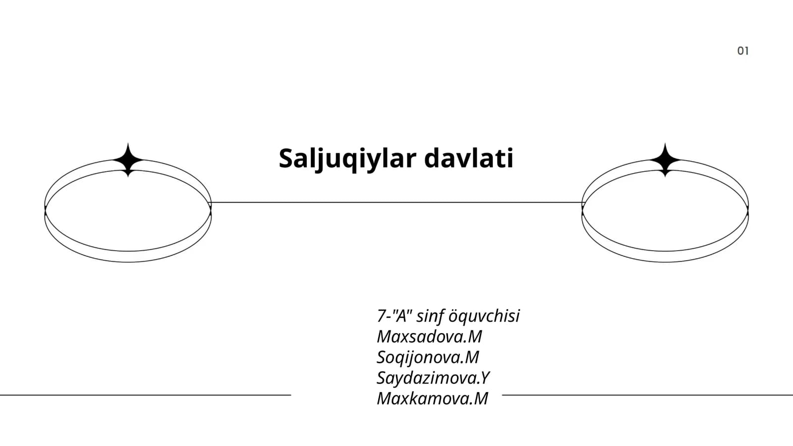 Saljuqiylar davlati 7-"A" sinf o'quvchilari uchun