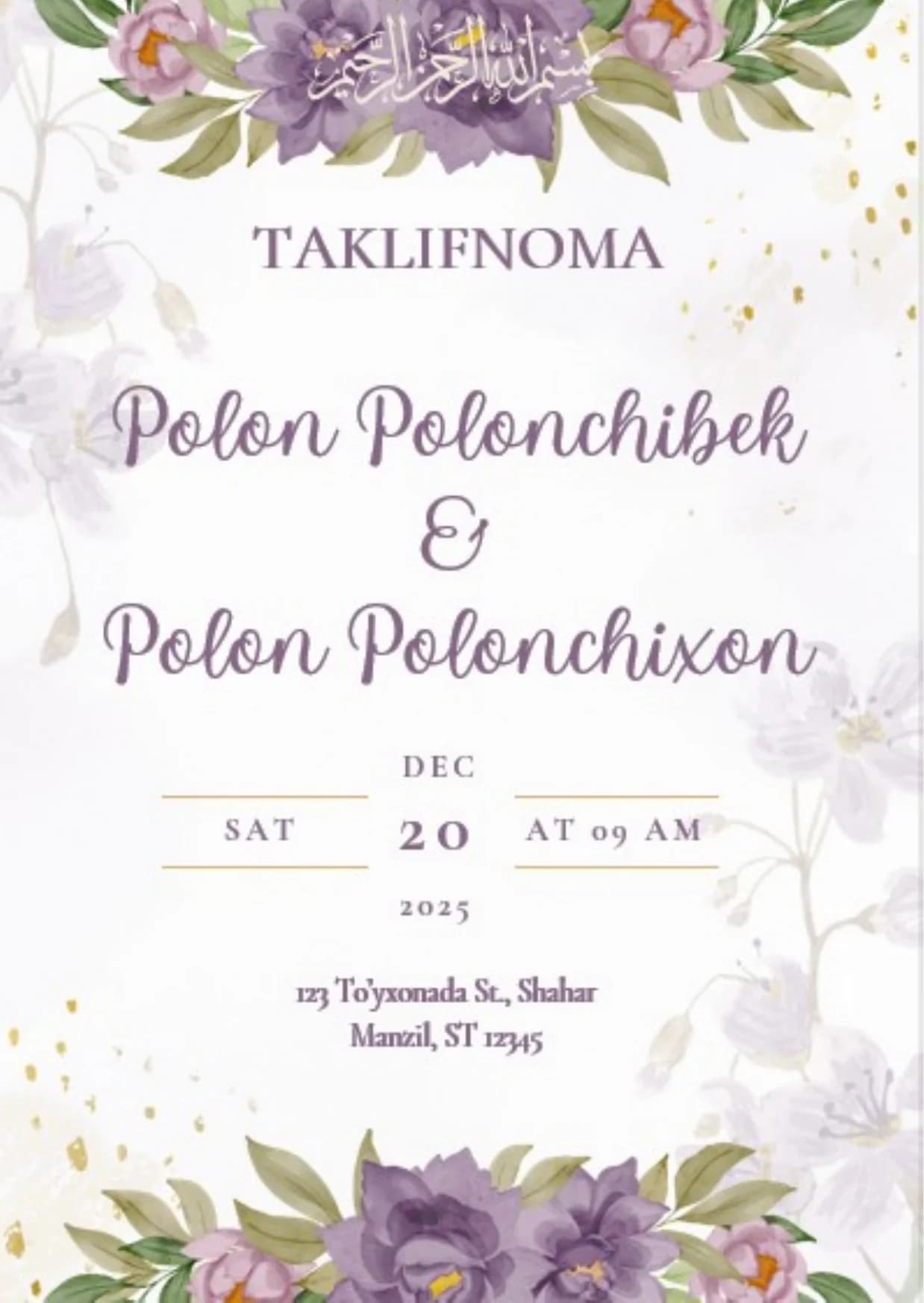 Taklifnoma