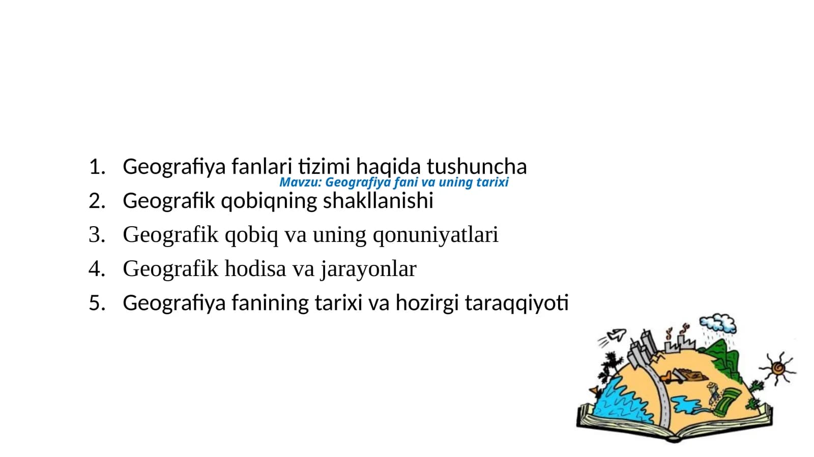 Geografiyafanivauningtarixi