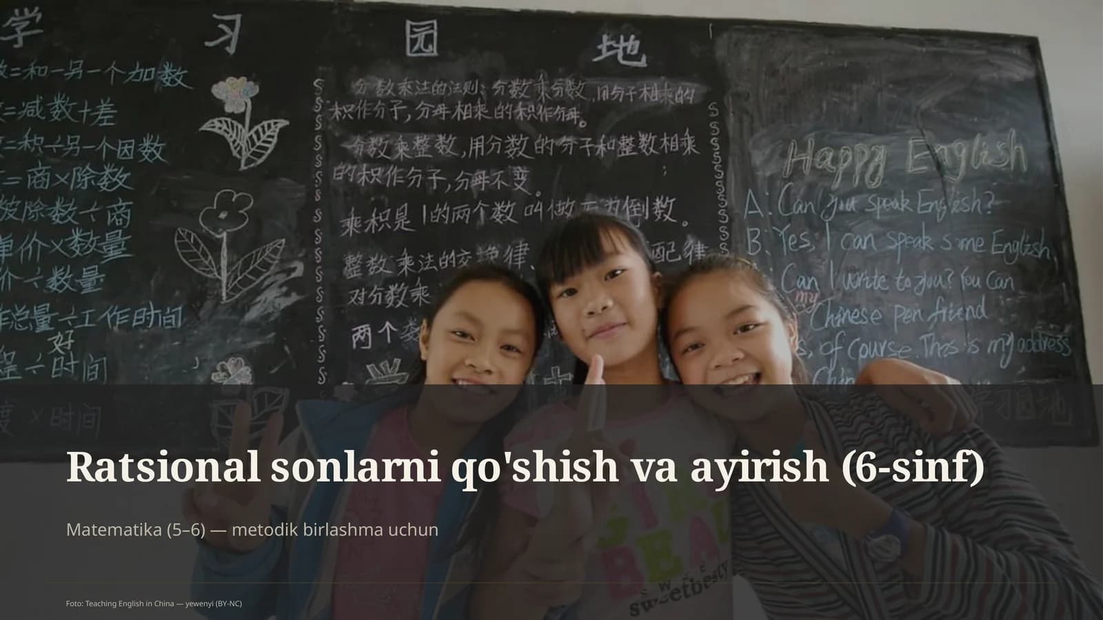 Ratsional sonlarni qo'shish va ayirish (6-sinf)