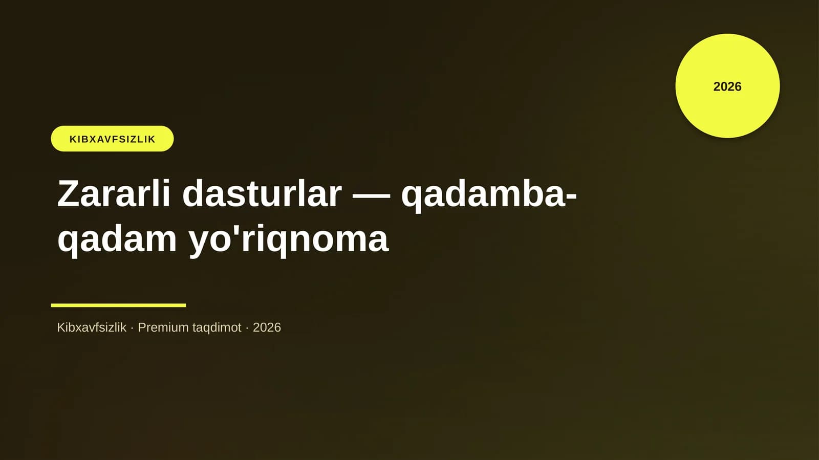 Zararli dasturlar — qadamba-qadam yo'riqnoma