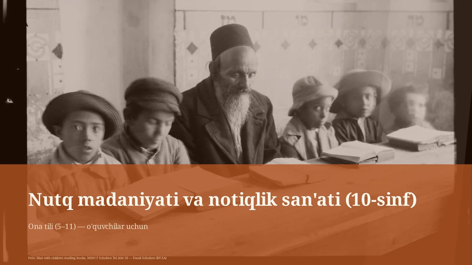 Nutq madaniyati va notiqlik san'ati (10-sinf)