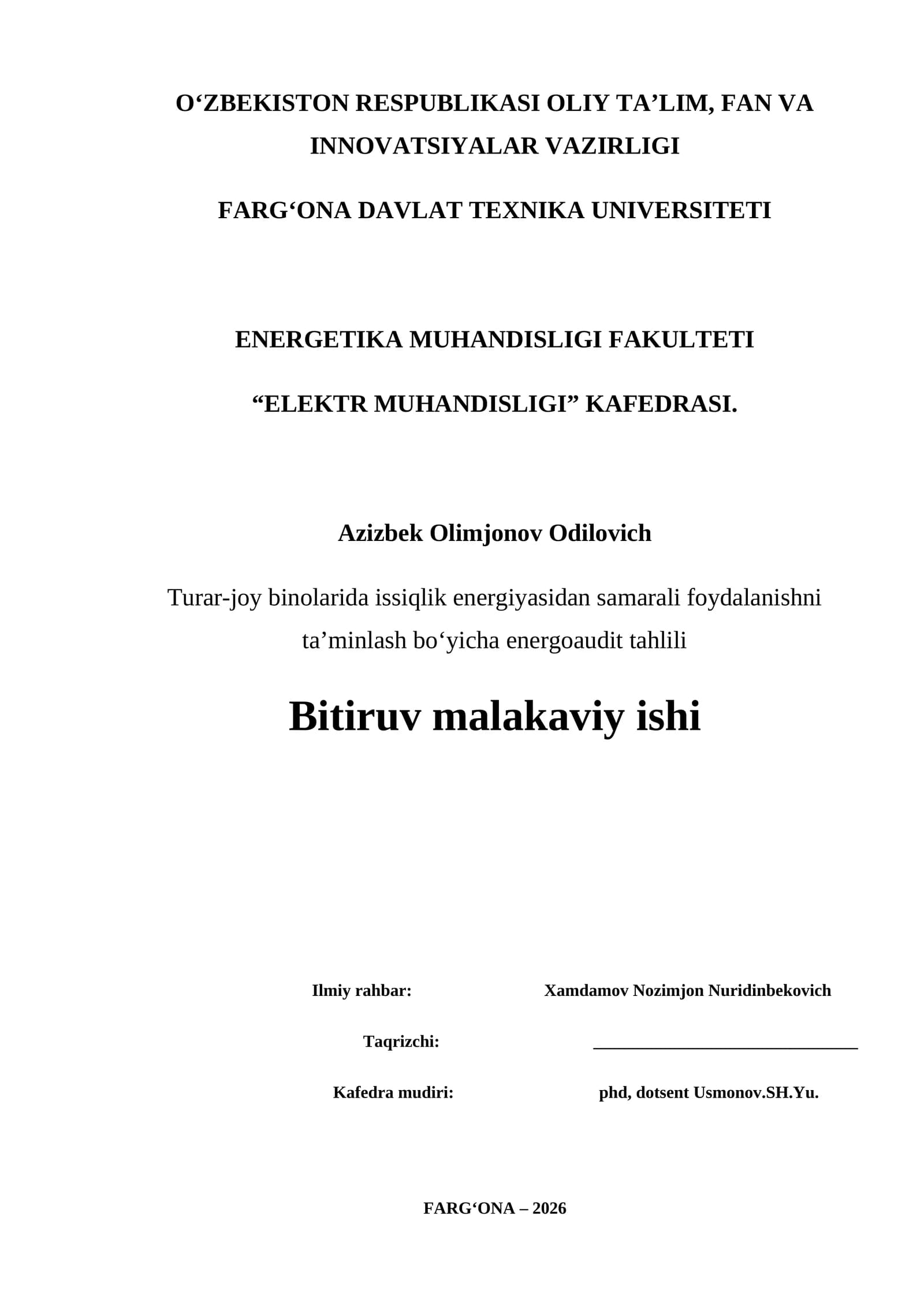 Energiya Audit Tahlili