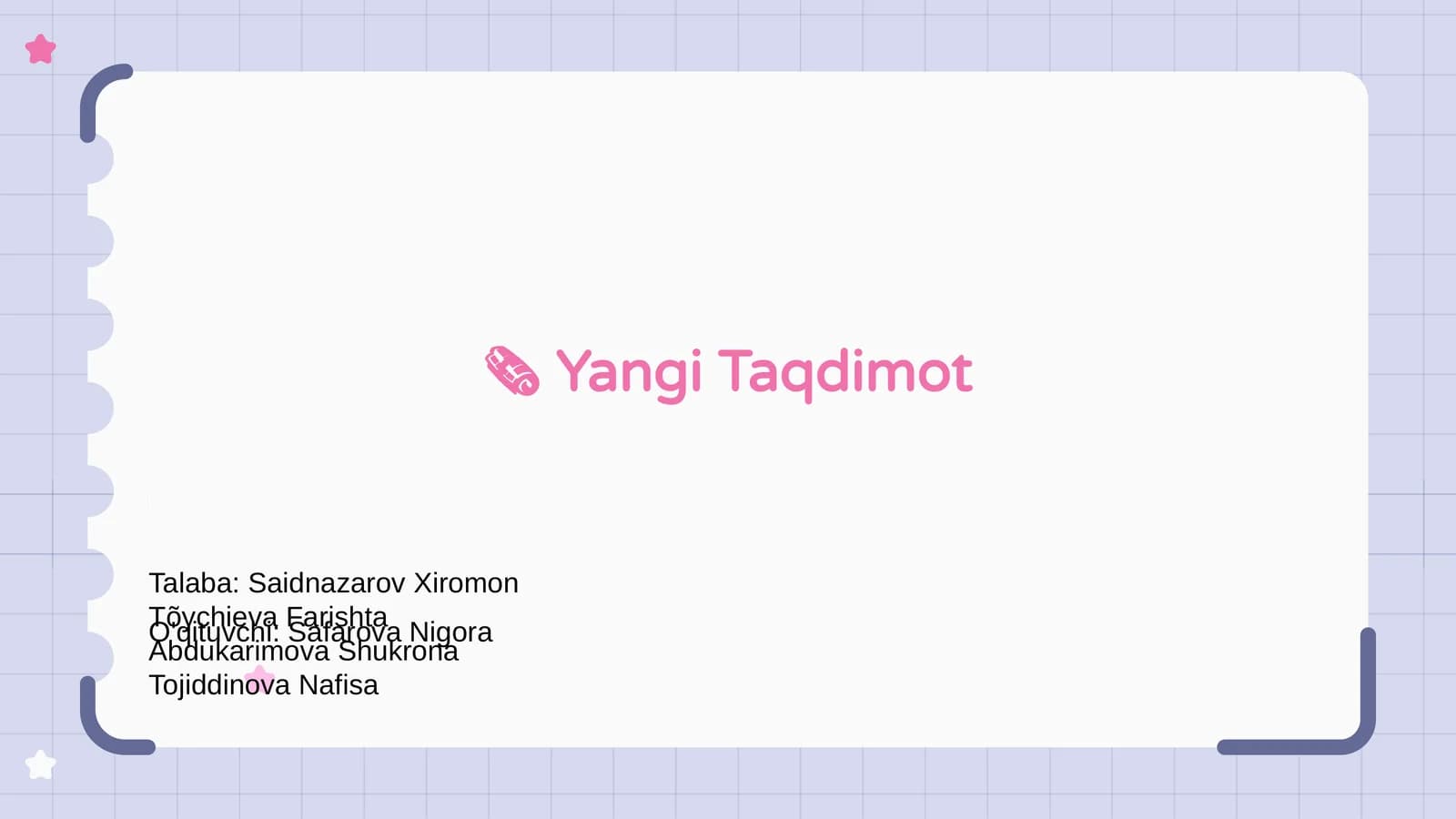 Yangi Taqdimot