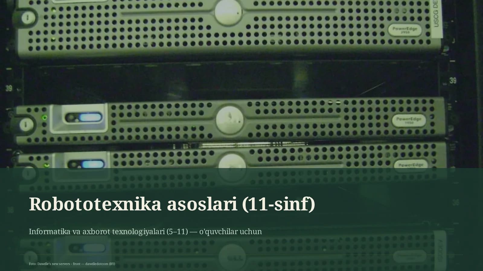 Robototexnika asoslari (11-sinf)