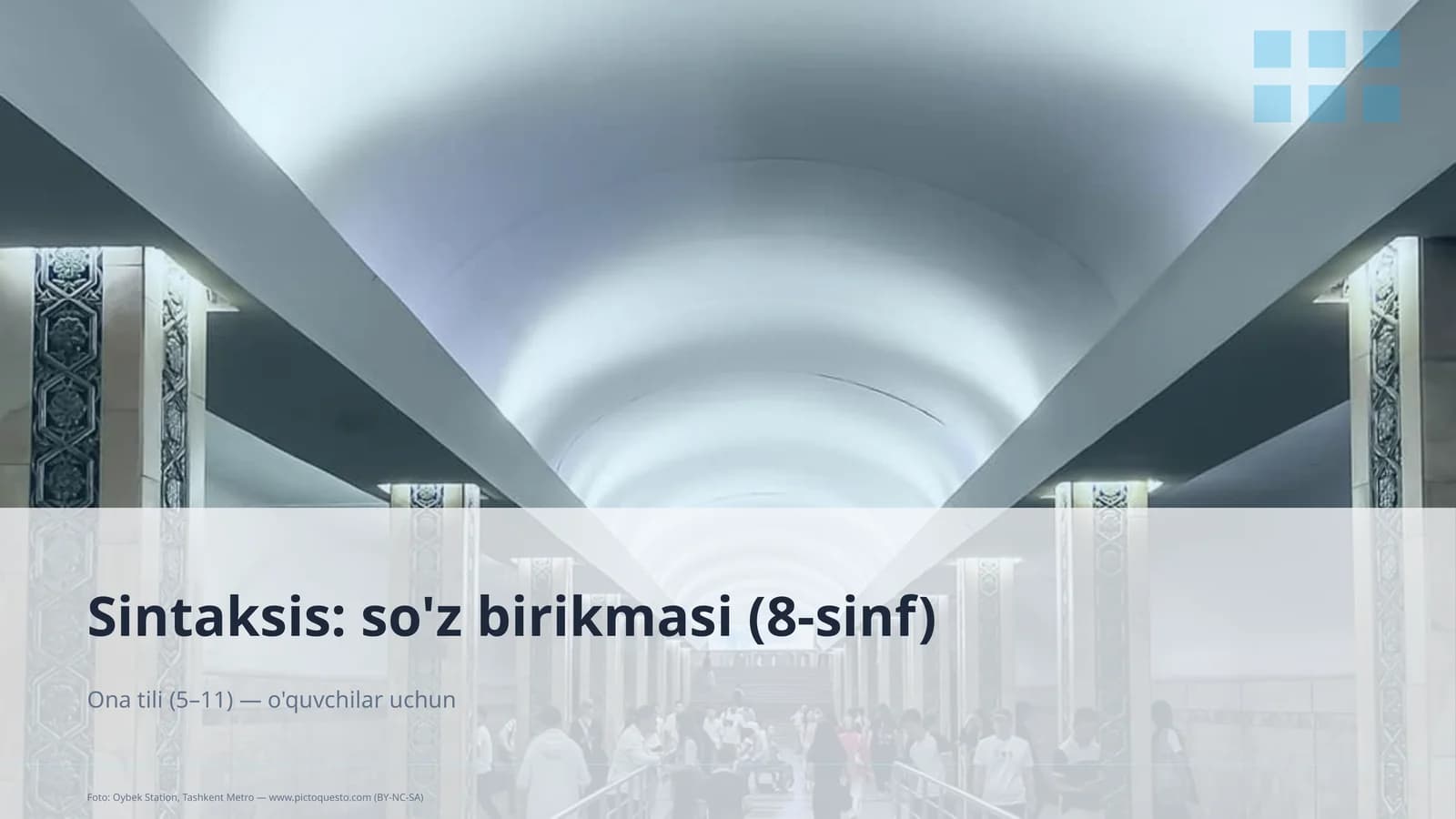 Sintaksis: so'z birikmasi (8-sinf)