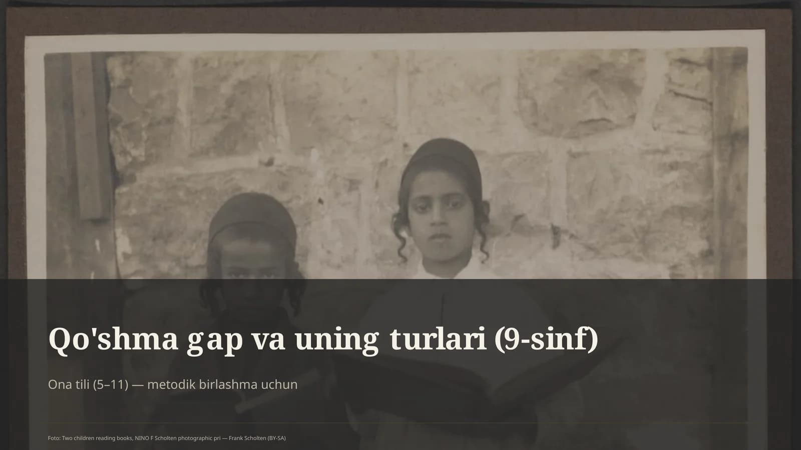 Qo'shma gap va uning turlari (9-sinf)