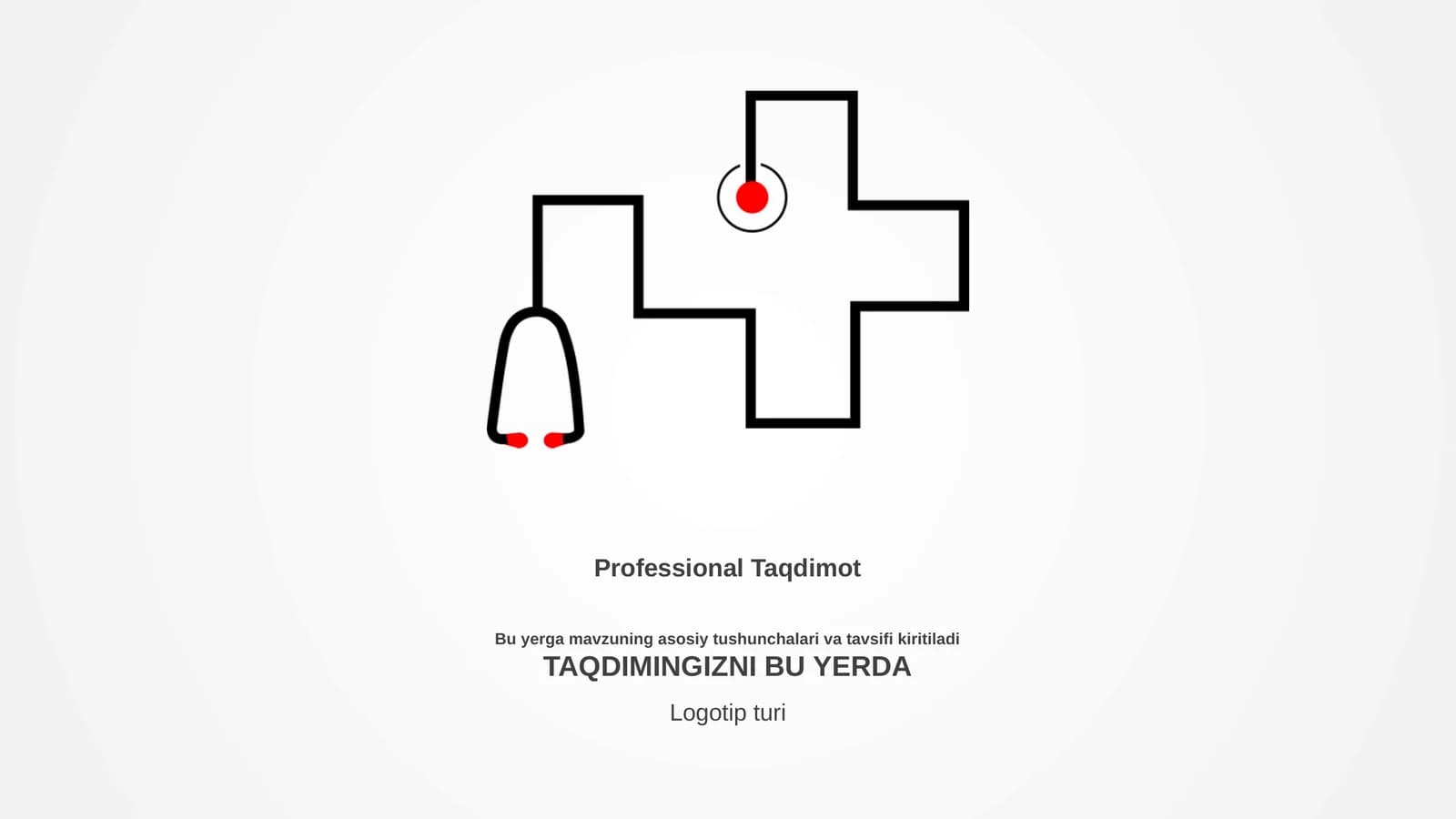 Stethoscope Hospital Symbol Taqdimoti (34 Slayd)