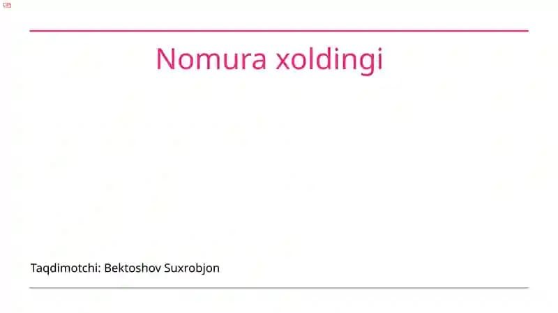 Nomura Holdings