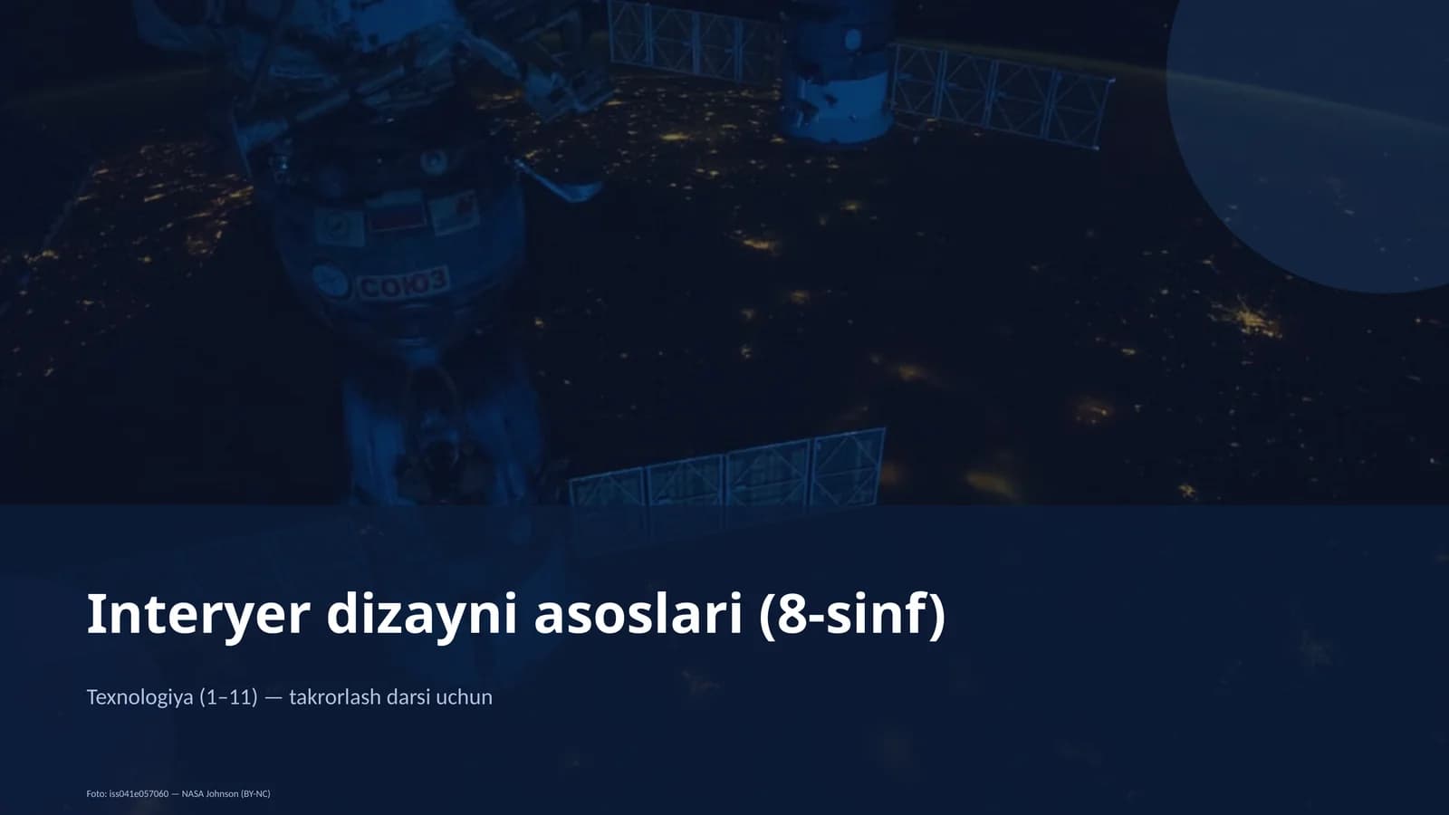 Interyer dizayni asoslari (8-sinf)