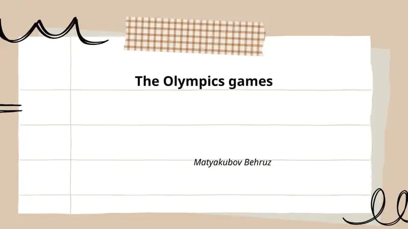 The Olympics Games