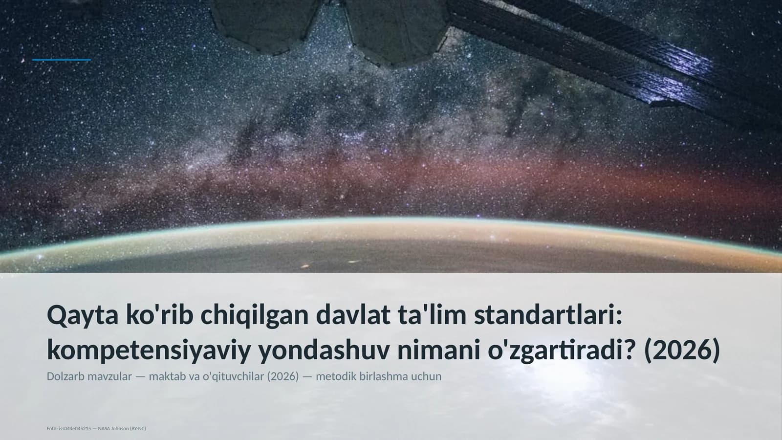 Davlat ta'lim standartlari: kompetensiyaviy yondashuv