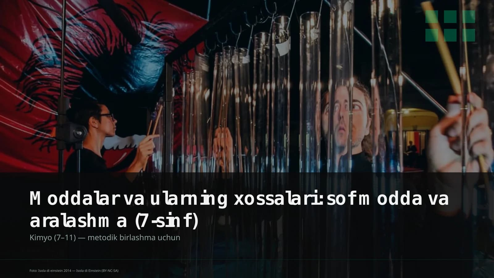 Moddalar va ularning xossalari: sof modda va aralashma (7-sinf)