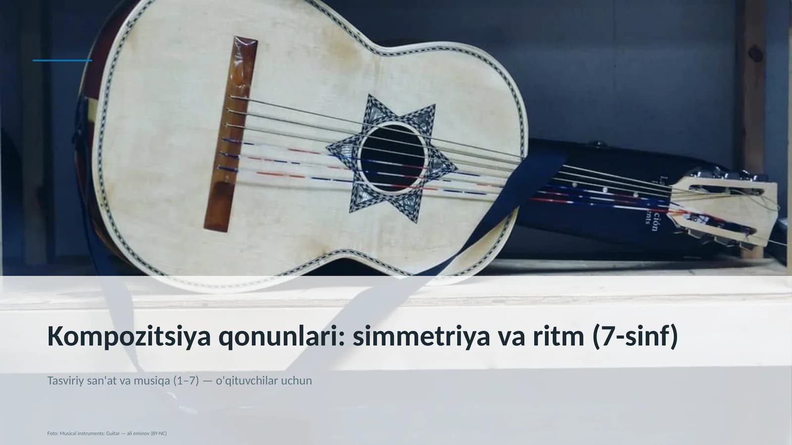 Kompozitsiya qonunlari: simmetriya va ritm (7-sinf)