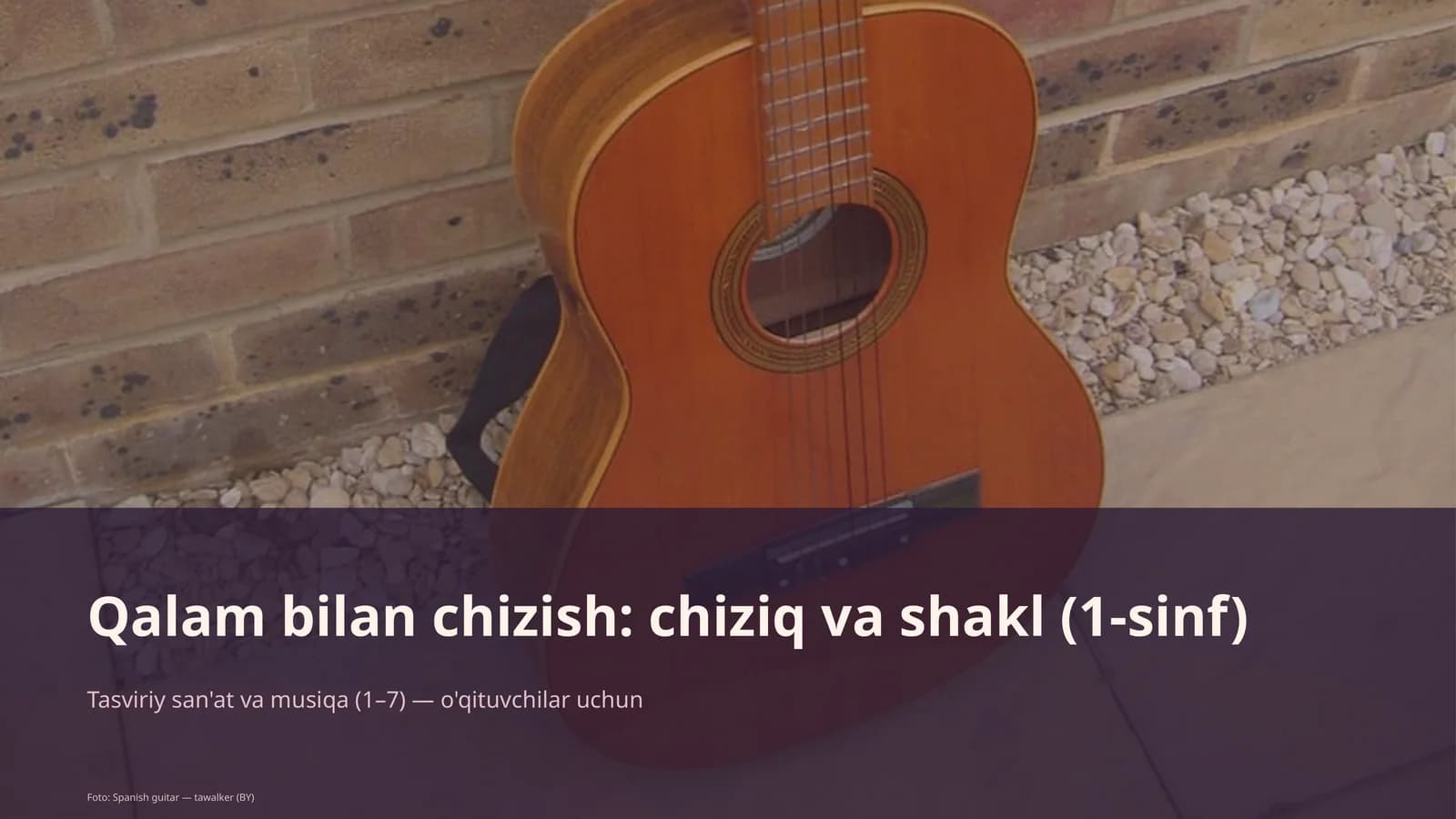 Qalam bilan chizish: chiziq va shakl (1-sinf)