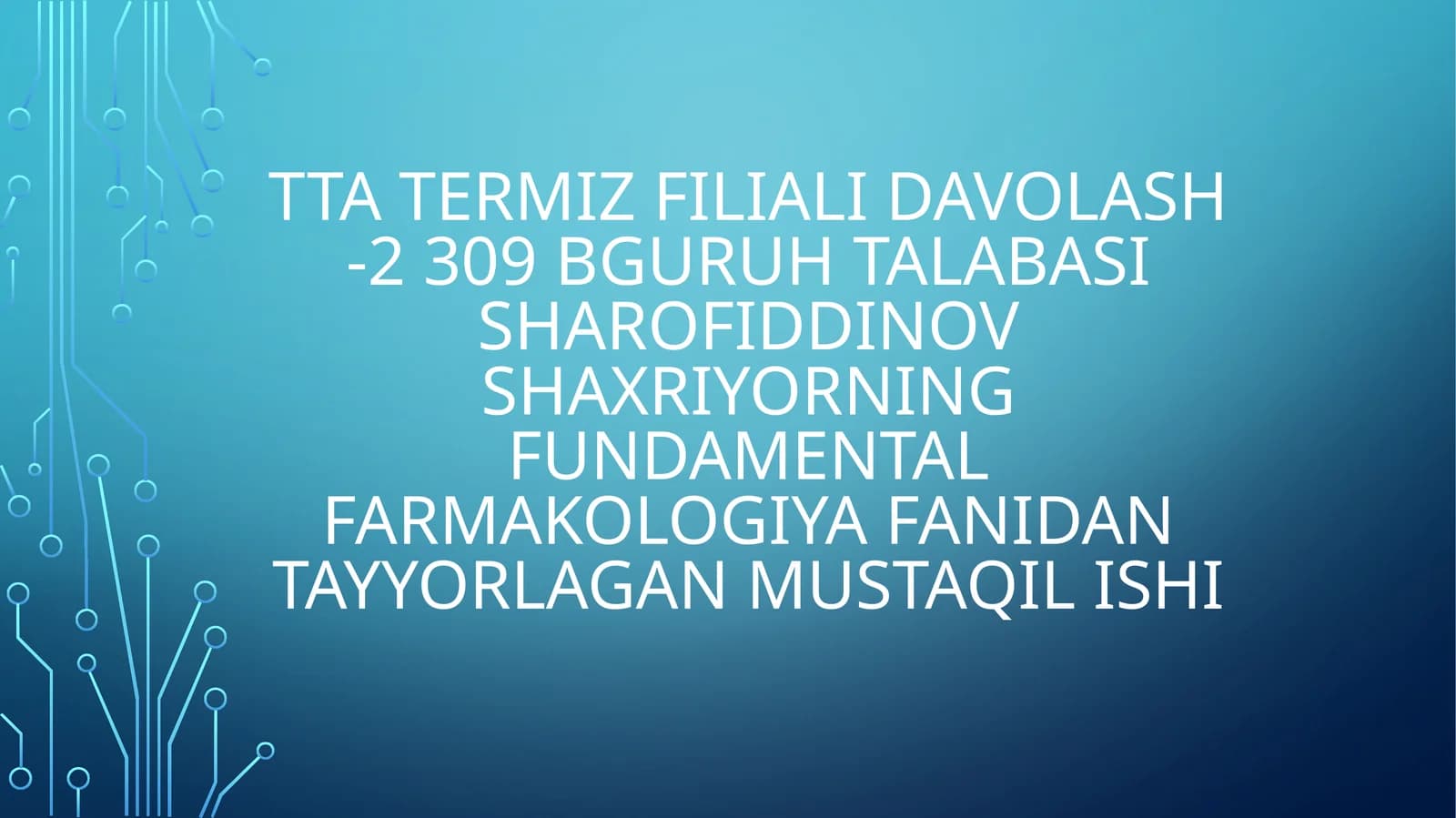Davolash -2 309B