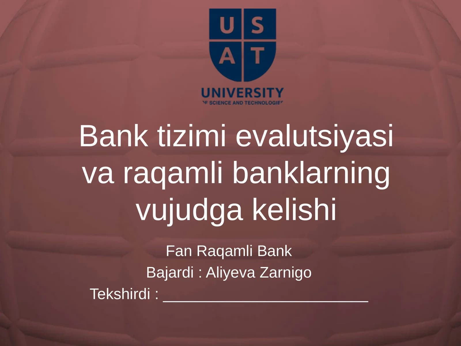 Banktizimi va valyutasi va raqamli banklarning vujudga kelishi
