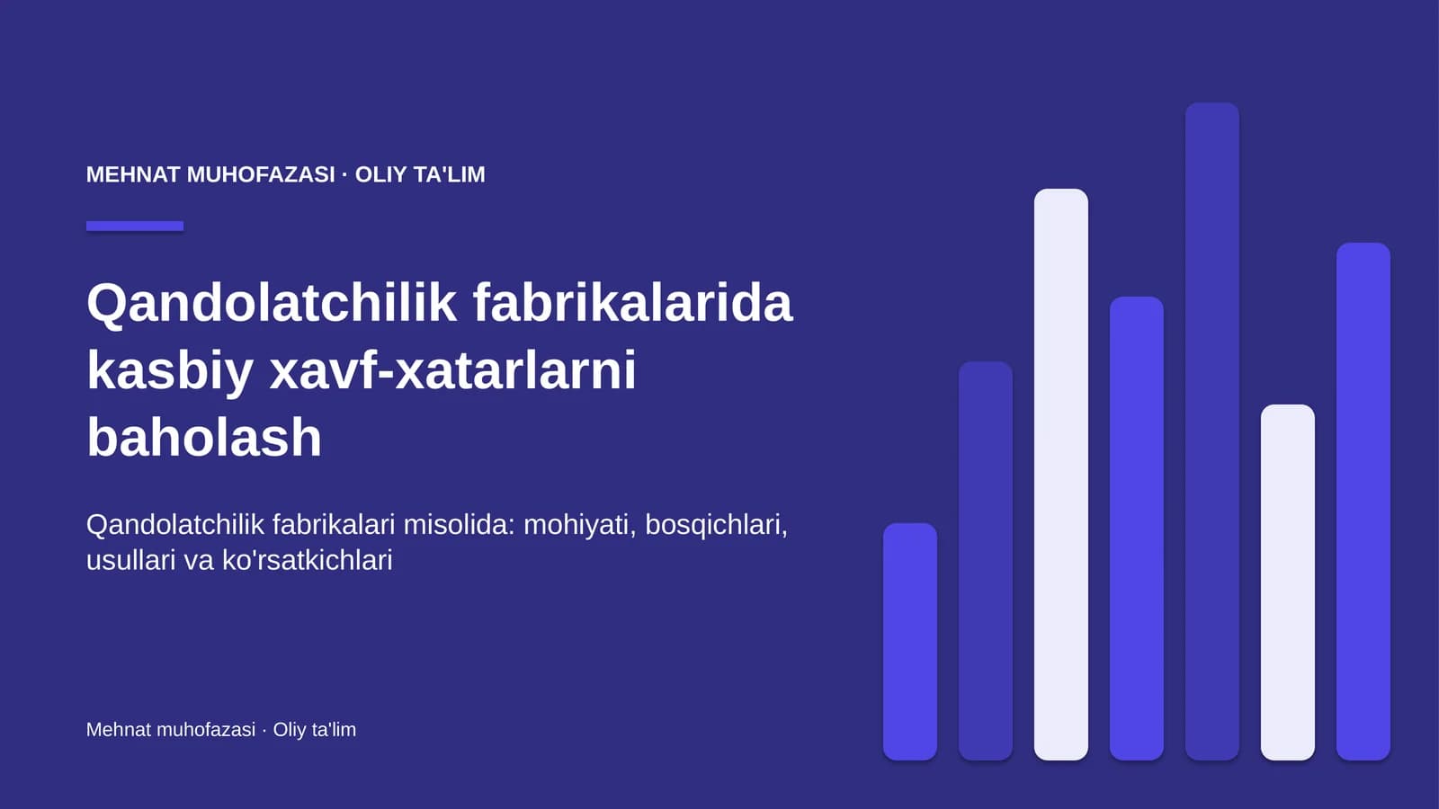 qandolatchilik fabrikalarida kasbiy xavf xatarlarni baholash 7384