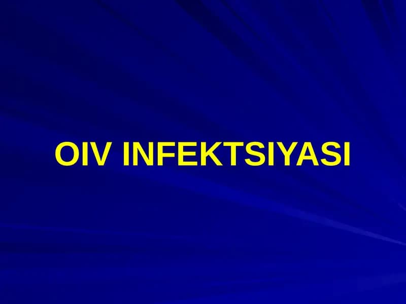 OIV INFEKTSIYASI