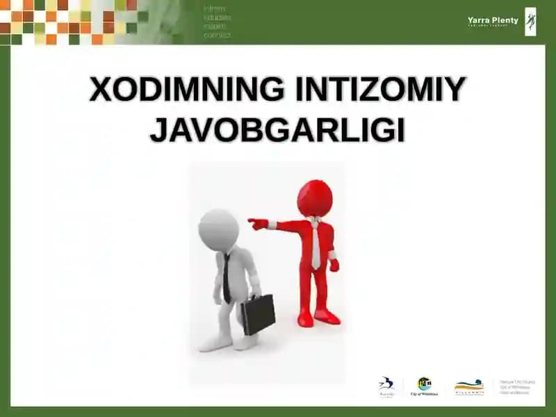 Xodimning intizomiy javobgarligi