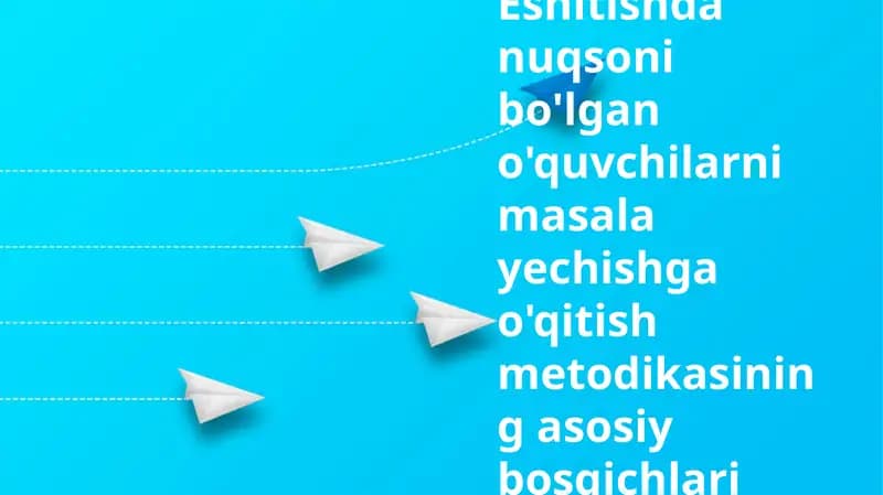 Muammolarni hal qilishni o'rgatish metodologiyasi