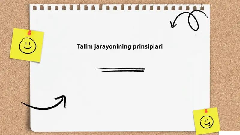 Ta'lim jarayonining prinsiplari