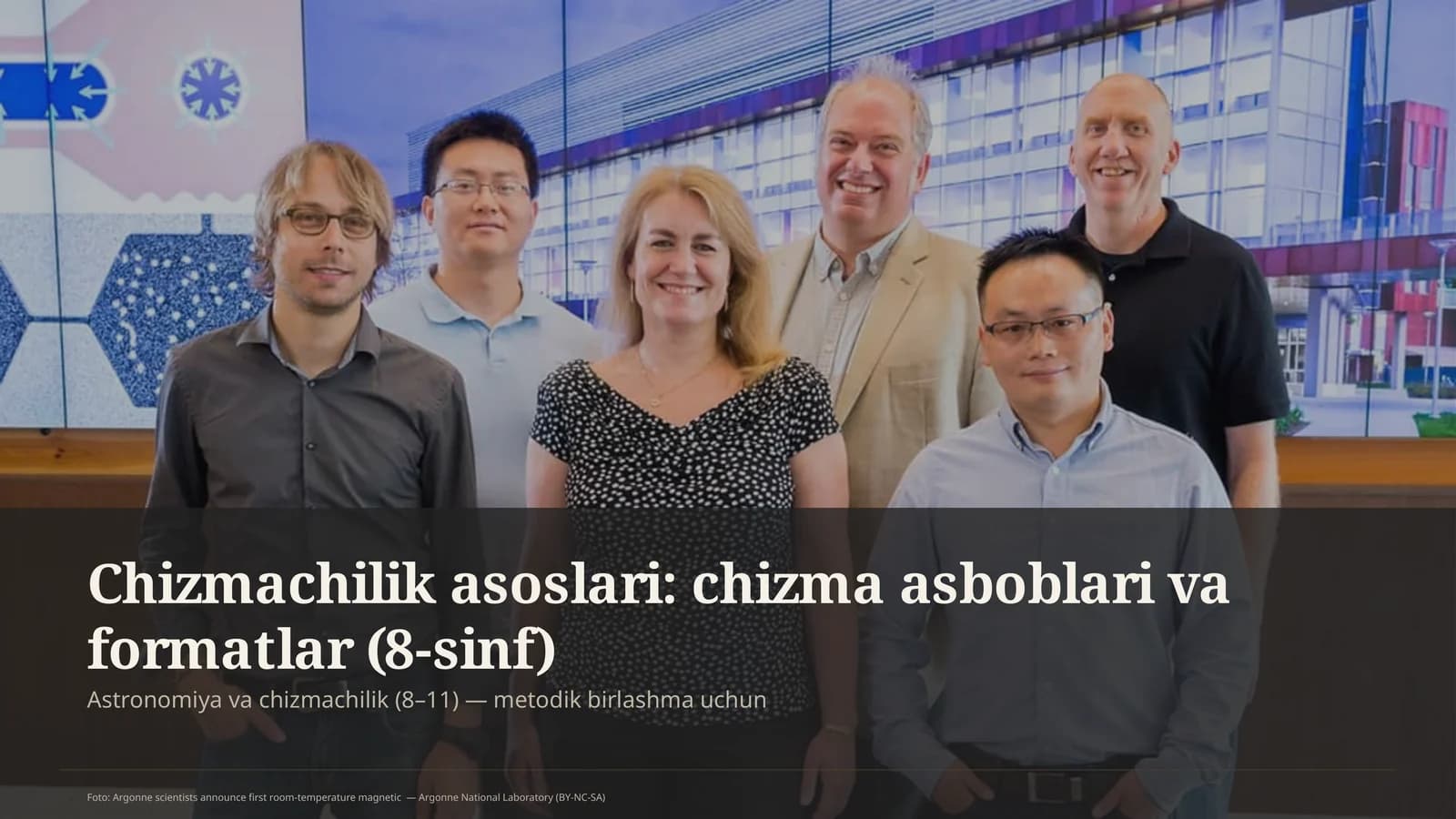 Chizmachilik asoslari: chizma asboblari va formatlar (8-sinf)