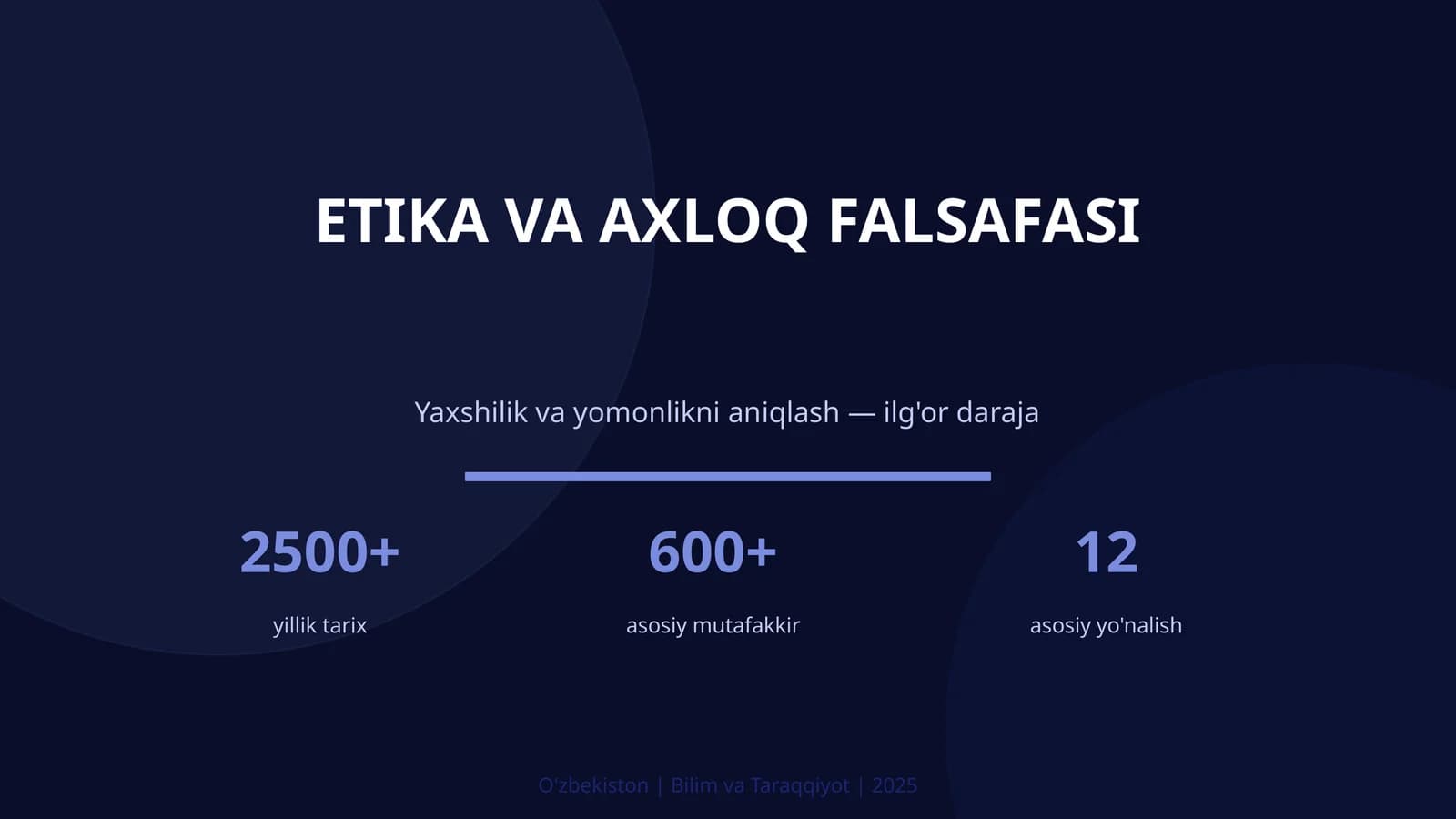 ETIKA VA AXLOQ FALSAFASI