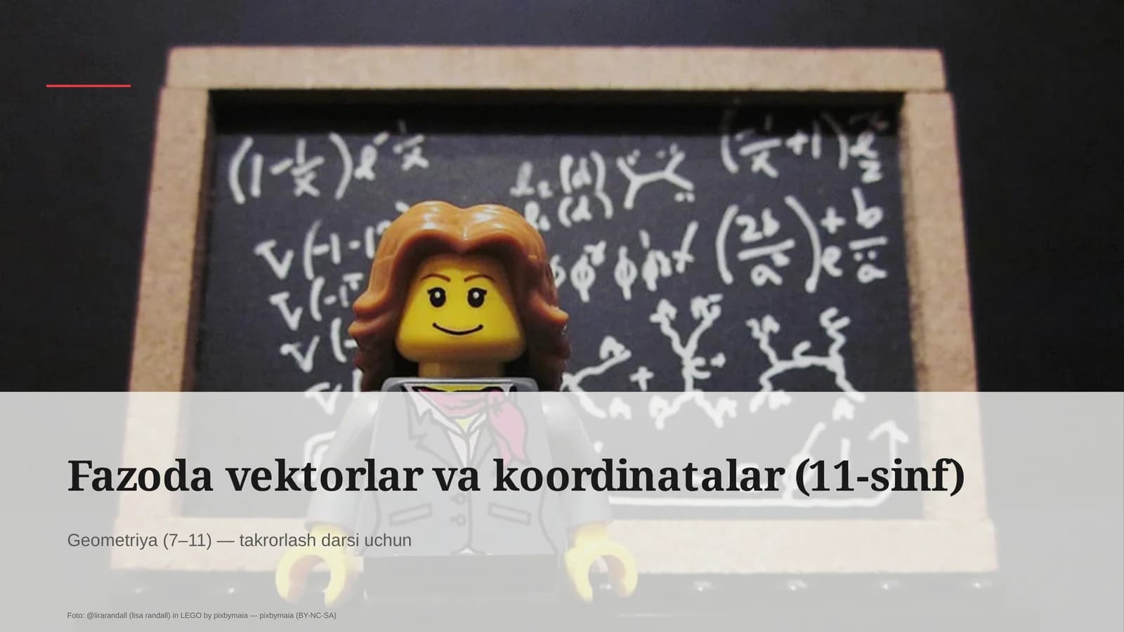 Fazoda vektorlar va koordinatalar (11-sinf)