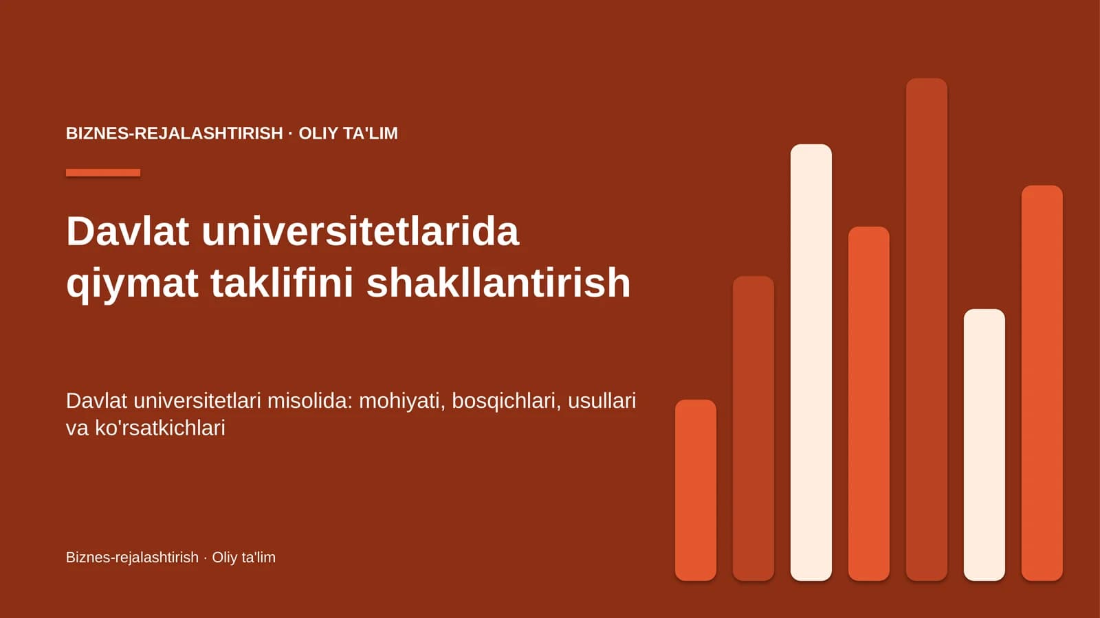 davlat universitetlarida qiymat taklifini shakllantirish 3950